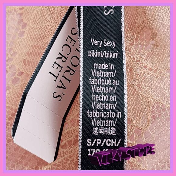 NWT 💖 Glamorous Victoria's Secret Very Sexy Nude Lace Bikini Panty Small💖 NWT - Picture 3 of 6